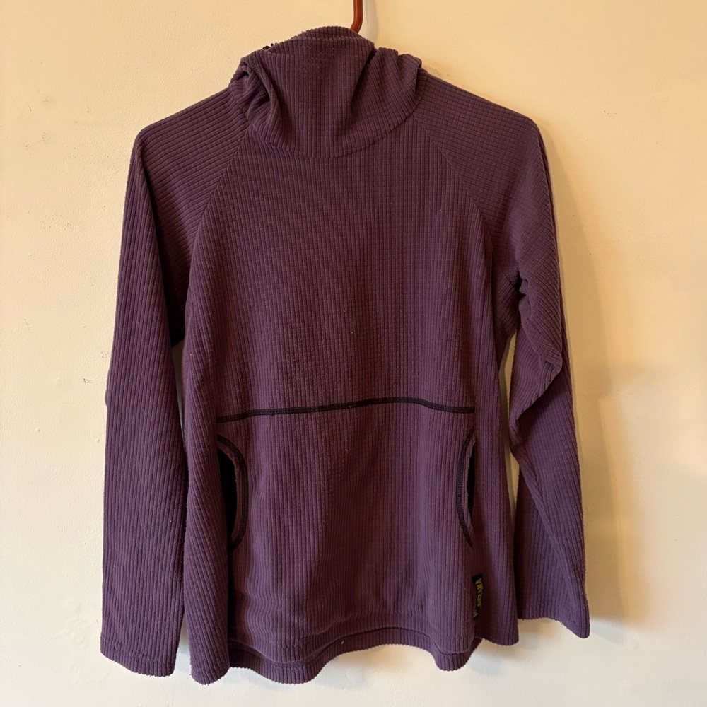 Melanzana Micro Grid Purple Hoodie - Women’s Medium